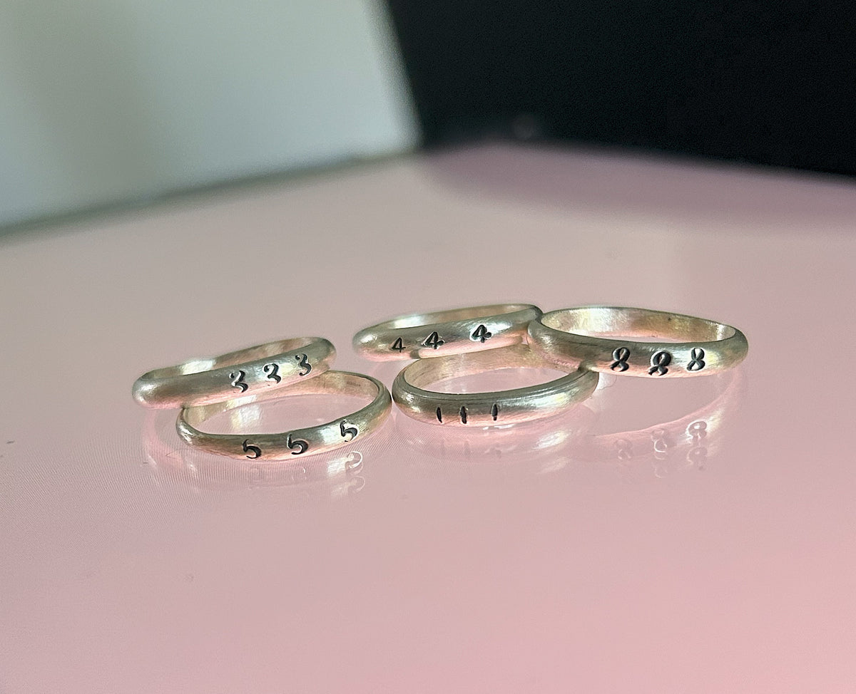 Magic Ring With Numbers Angel Number Rings – Subtle Puddle